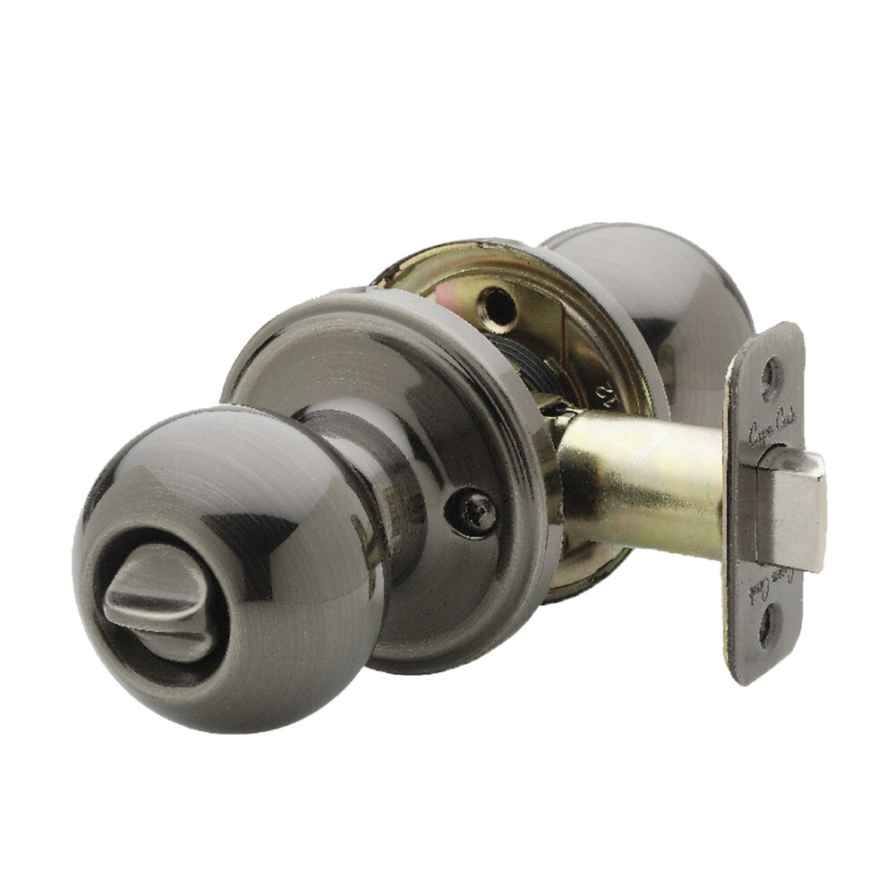 Copper Creek Bk2030an Ball Door Knob Privacy Function 1 Pack In Ant 878898000354
