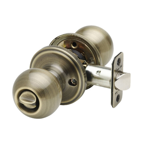 Copper Creek BK2030AB Ball Door Knob  Privacy Function  1 Pack  in Ant