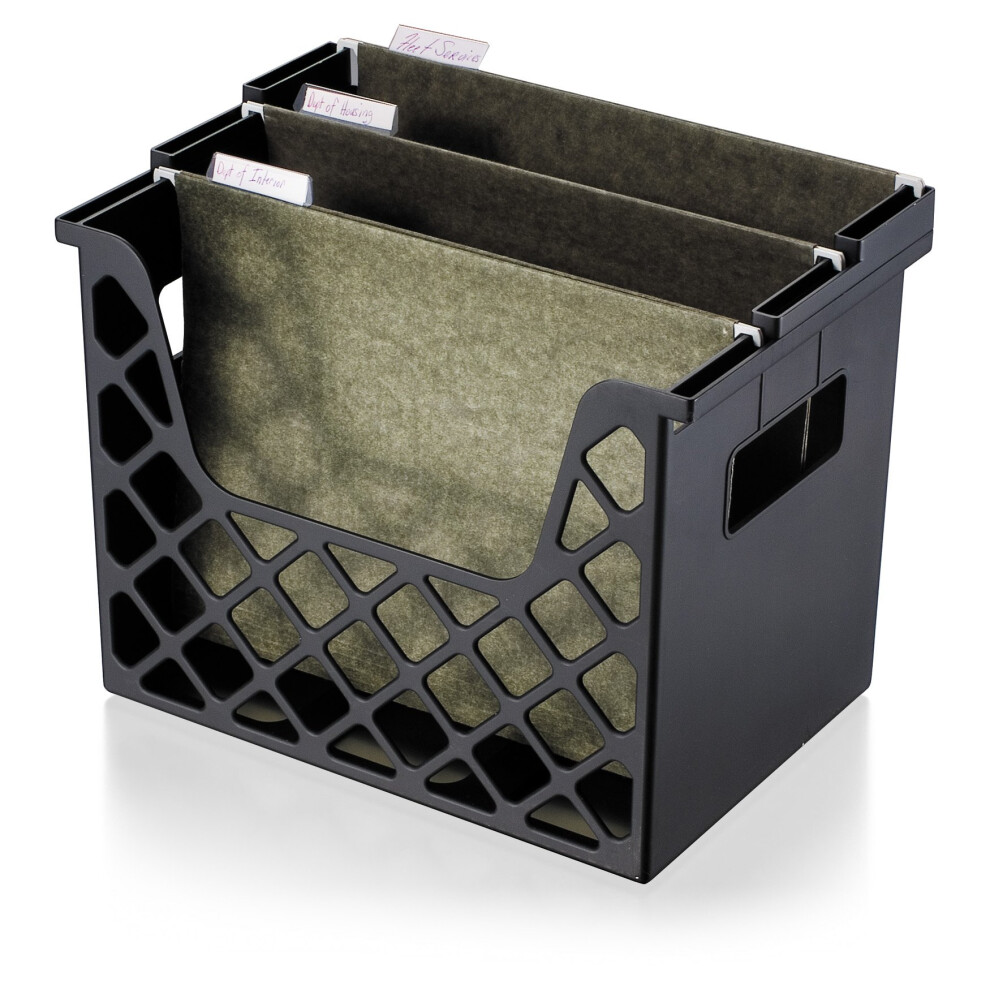 Photos - Other Furniture Officemate Recycled Desktop File Organizer Black 1 Organizer 13-1/4 X 8-5/8 X 10-3/4 in 26162(26162)