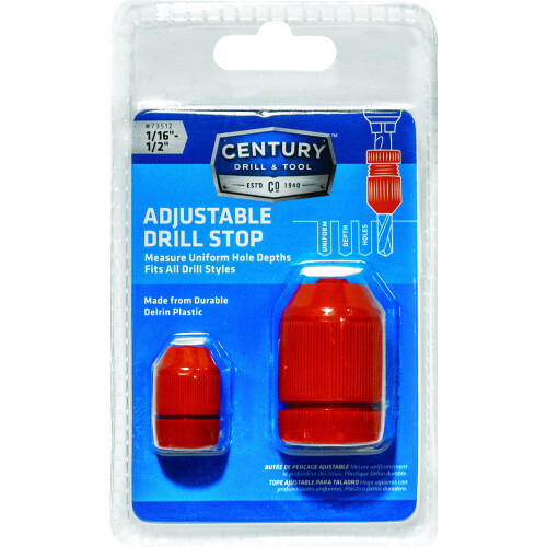 Century Drill & Tool 73512 Justerbar borestop krave 2 Pack