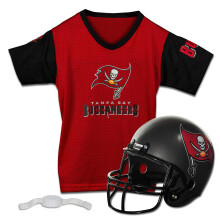 Franklin Sports NFL Tampa Bay Buccaneers Casco y Jersey para Niños - Uniforme de Fútbol Juvenil - Talla M
