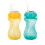 Nuby Nuby 2-Pack Copo Sem Derramar com Canudo Flexível, 10 Onças, Cores Variadas 2