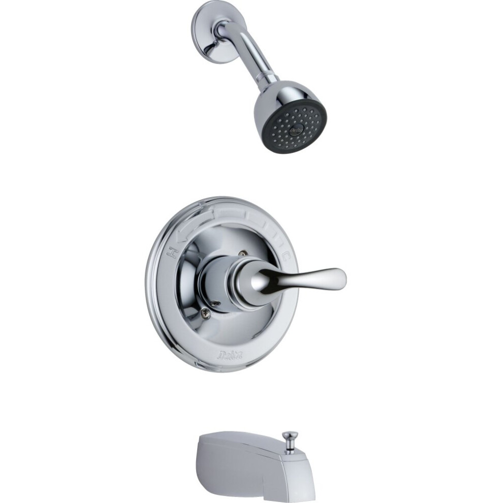 Photos - Shower System Delta T13420 Classic 13 Series Function Trim Kit with SingleSpray TouchClean Head Chrome Tub Shower Without Rough 