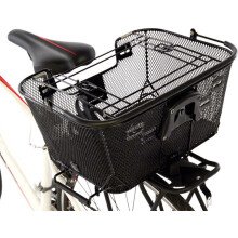 Axiom Pet Basket with Rack and Handlebar Mounts (Black)