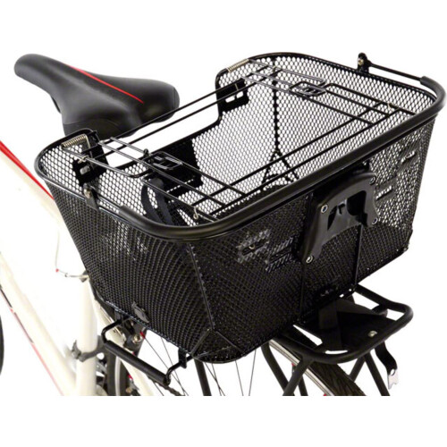 Axiom Pet Basket with Rack and Handlebar Mounts (Black)
