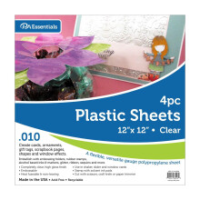 Hoja Plástica 12x12 .010" Clara 4pc