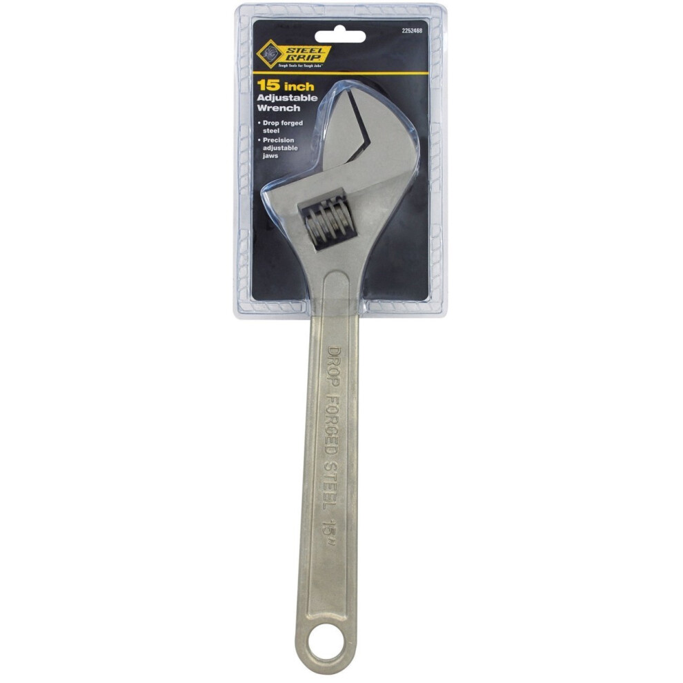 Photos - Other Hand Tools Steelgrip 2252468 Adjustable Wrench ""15"" Nickel-Chrome
