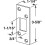Prime-Line E 2285 Antik-Messing-beschichteter Hochsicherheits-Riegelffner (Einzelpackung) 2