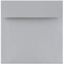 Jampapir 6 x 6 kvadratmetallisk invitation Konvolutter - Silver Stardream - 25/pakke