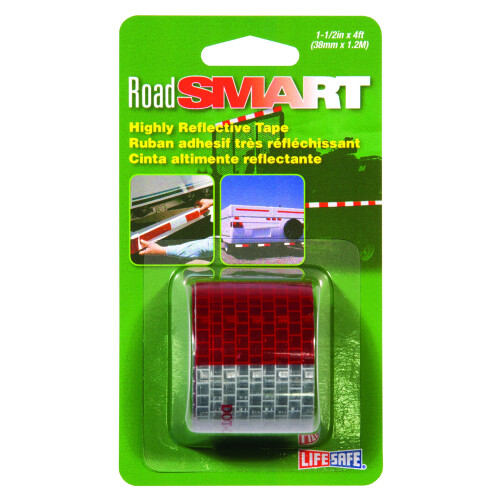 Incom RE800 DOT-C2 Red/Silver 1.5"""" x 4' High Visibility Reflective Sa