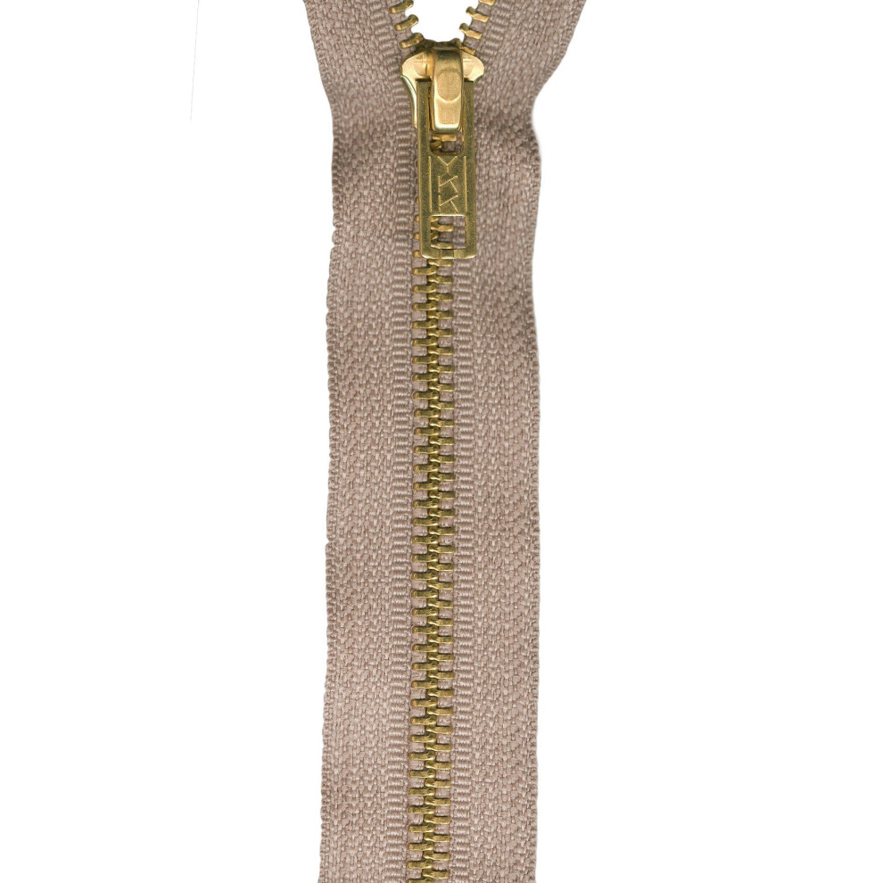 Fermeture     glissi   re YKK pour rembourrage American & Efird 24"""" Beige