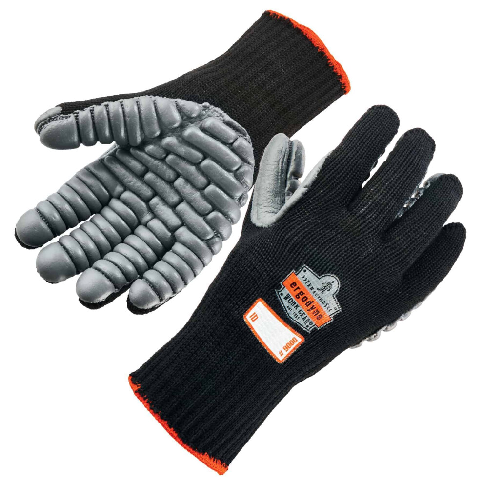 Ergodyne ProFlex 9000 Certified Lightweight Anti-Vibration Work Glove  Medium Black