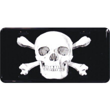Skull Logo Metal nummerplade 6 x 12