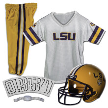 Set de Casco y Uniforme NCAA LSU Tigers para Niños por Franklin - Mediano