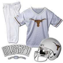 Conjunto de casco y uniforme NCAA Texas Longhorns para jóvenes (Pequeño)