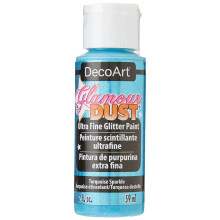 Decoart Glamour Dust 2-uncja turkusowa lakier blattera