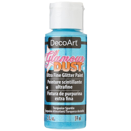 DecoArt Glamour Dust 2-Οunce Τουρκουάζ Σπινθηροβόλο Χρώμα Γκλίτερ