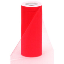 Offray Tulle Craft Ribbon  6-Inch by 25-Yard Spool  Cherry Red