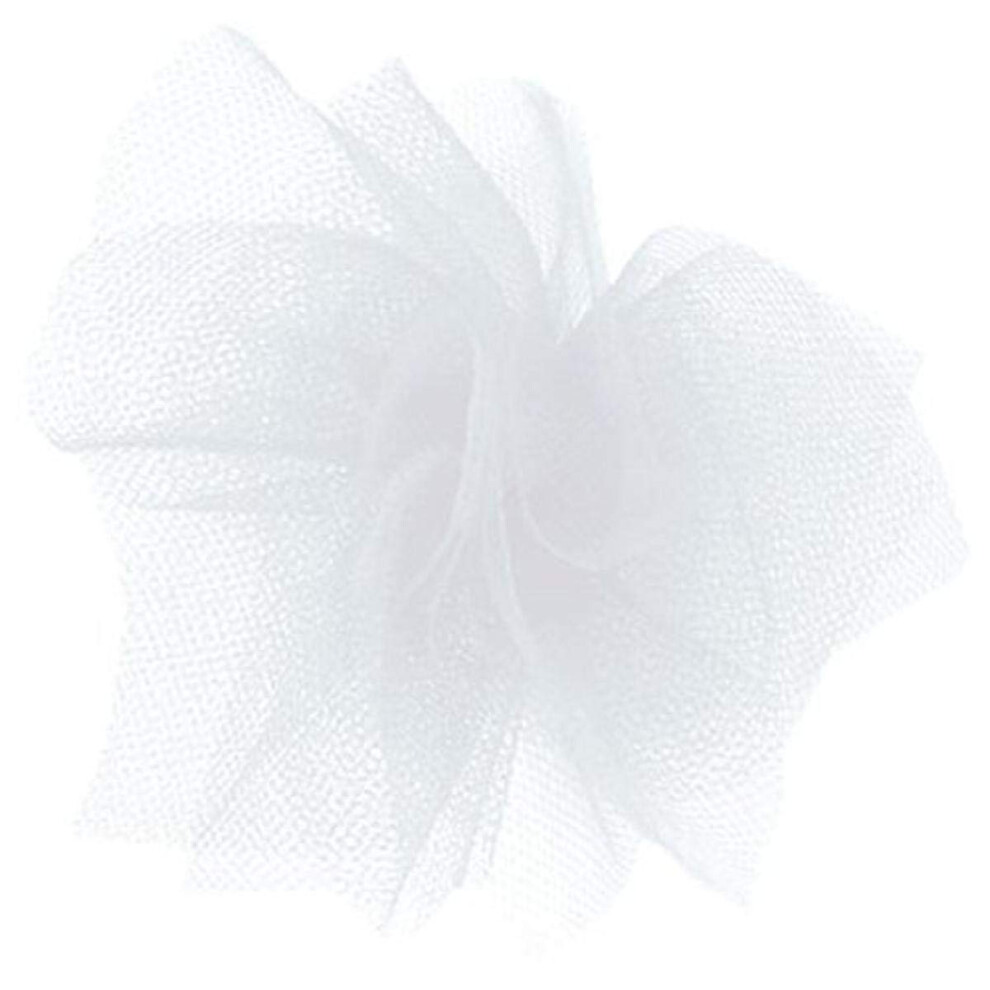 Offray Tulle Craft Ribbon 6-Inch By 25-Yard Spool White