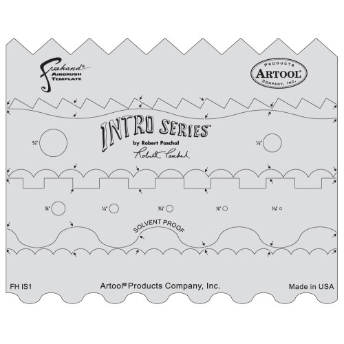 Artatool Freehand Airbrush Templates Intro Template Set de ?abloane
