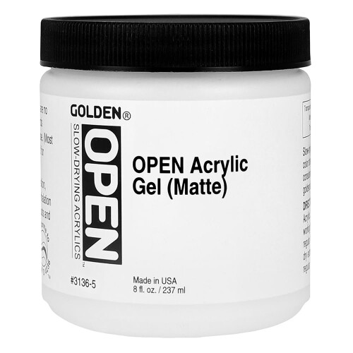 OPEN Ακρυλικά Χρώματα από GOLDEN, Ακρυλικό Gel (Ματ), 8 fl oz. βάζο