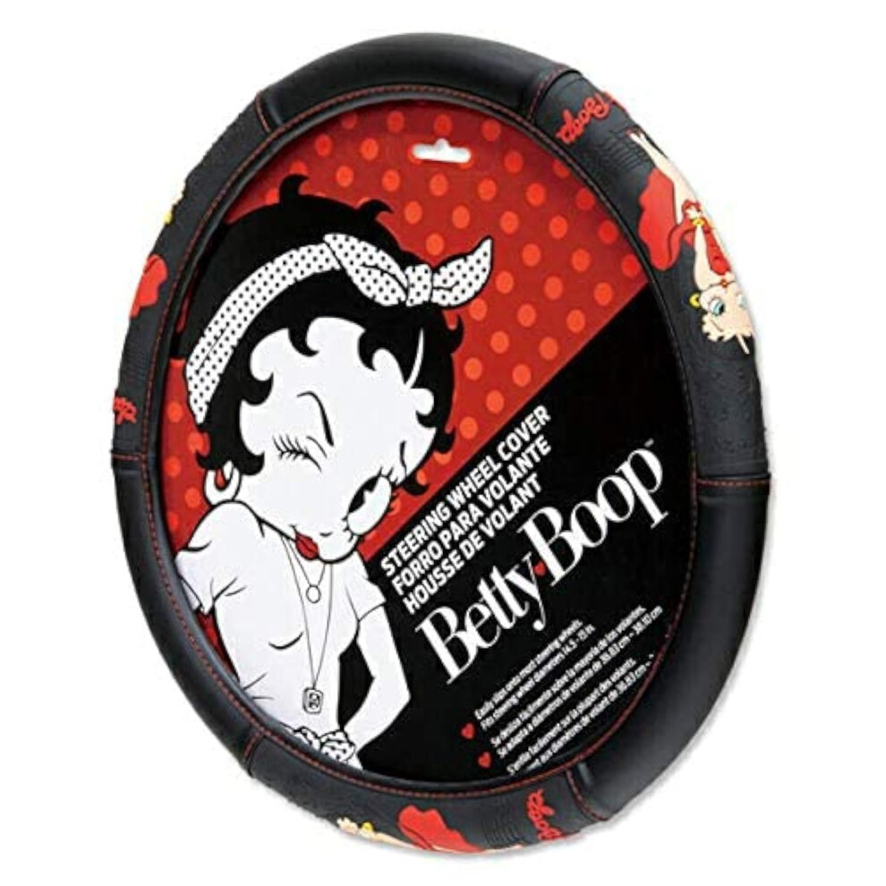 Plasticolor 006709R01 Betty Boop Skyline Car Truck Suv Steering Wheel Cover 081134167098