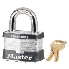 Master Lock  5KA A383 Padlock Keyed Alike Laminated Steel (6 Pack)