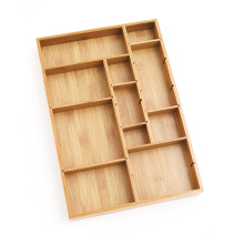 Lipper International 8397 Bambusov    dreven    nastaviteln    organiz   r do z   suviek so 6 odn   mateln   mi prieckami 30,5 cm x 47,5 cm x 4,8 cm