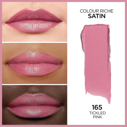 L'Oréal Paris Colour Riche Κρεμώδες Υγρό Χρώμα Χειλιών με Έλαιο Αργκάν και Βιταμίνη Ε, Tickled Pink 1