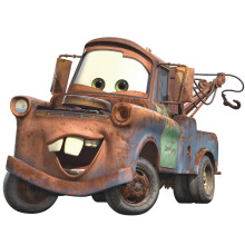 RoomMates RMK1519GM: Obrovsk samolepka na stenu s mot vom Cars-Mater, viacfarebn