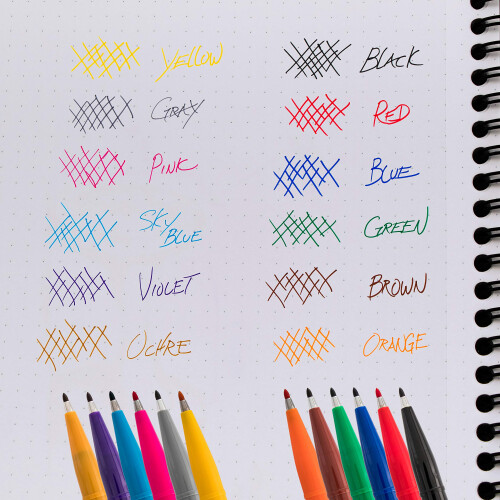 Pentel Pentel Arts Sign Pen  Black Ink  2 Pack (S520BP2A)   Assorted 2