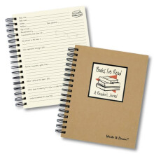 Serie Scrivilo di Journals Unlimited Libri di diario guidato che ho letto Diario del lettore Formato standard 7,5""""x 9"""" Copertina rigida Kraft P