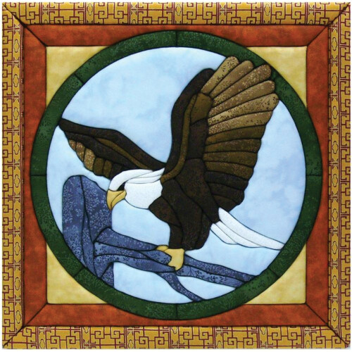 Quilt Magic Sew Wall Hanging KitEagle  Multicolor