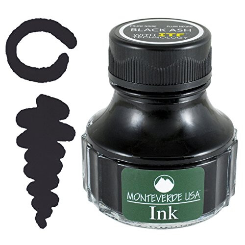 Monteverde USA Μελάνι με Τεχνολογία ITF, 90 ml Μαύρο Ash (G308BK) 1