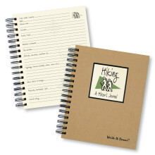 Schrijf het op-serie van Journals Unlimited Guided Journal Hiking A Hiker's Journal Full-size 7,5"""" x 9"" Kraft Hard Cover Gemaakt in de VS