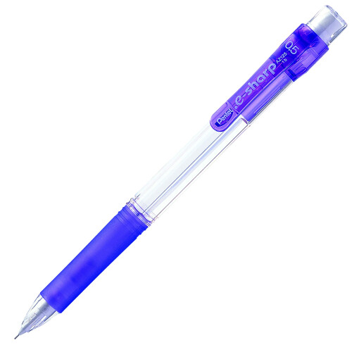Pentel Μηχανικό Μολύβι Pentel e-sharp, 0.5mm, Μωβ Λεπτομέρειες, Κουτί 12 τεμ (AZ125V)