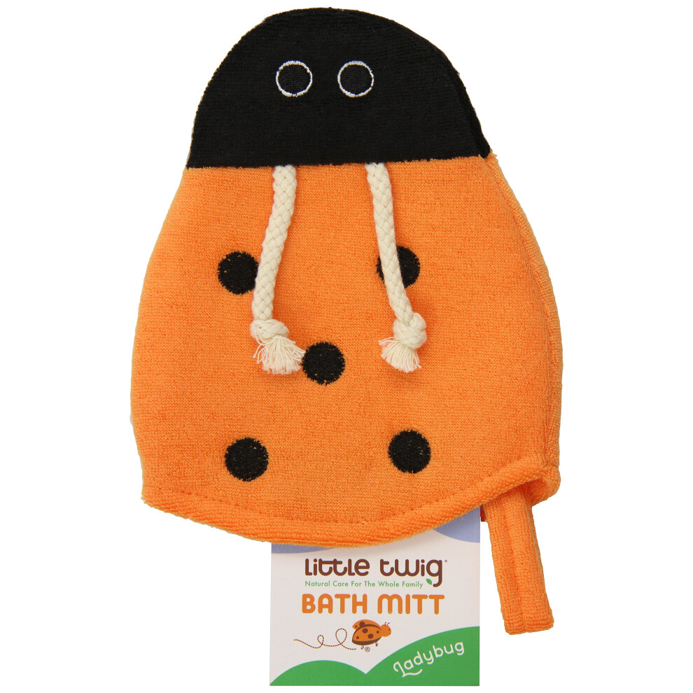 Little Twig Lady Bug Bath Mitt
