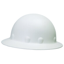 Fibre-Metal autorstwa Honeywell E1W01A000 Super Eight Full Rand Brim Cin Style Hard Hat White
