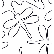 Quiltning av skapelserna Dragonfly Stipple quilt stencil vit 11 tum