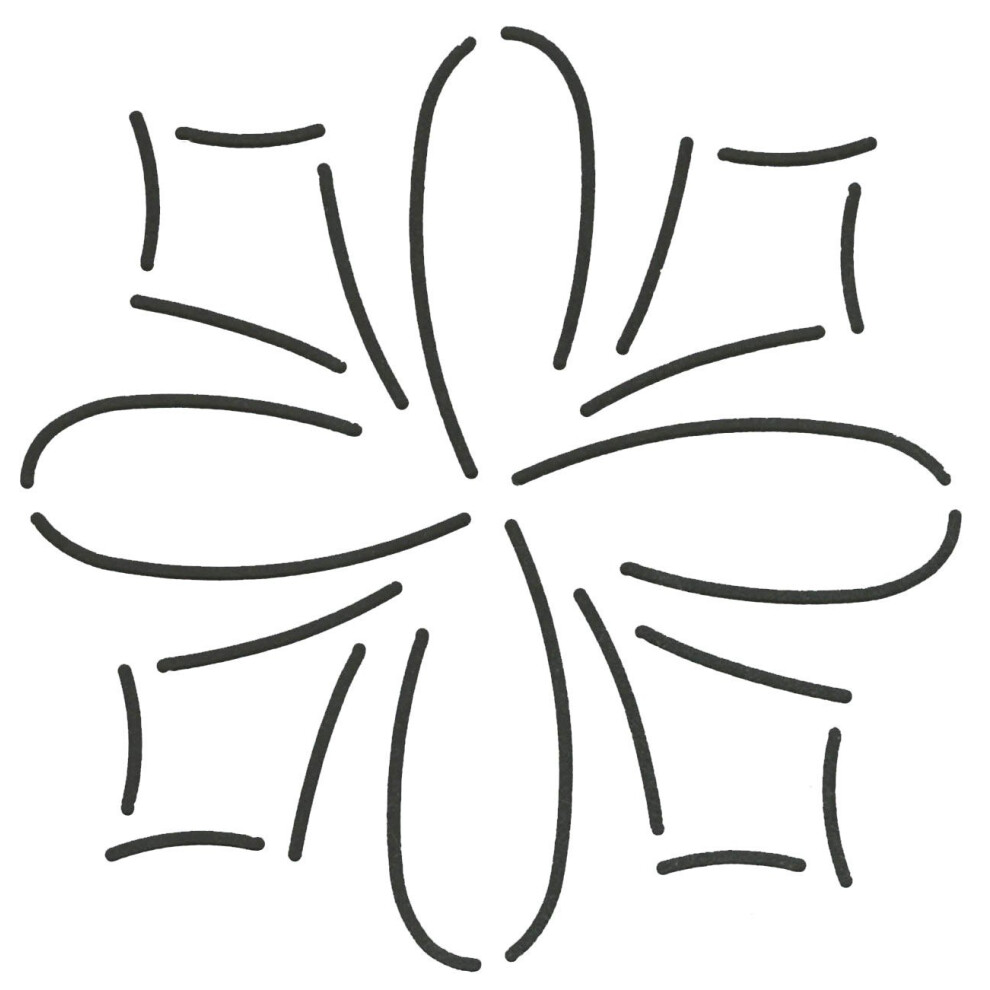 Stencil Per Trapunta Loop And Dart Di Quilting Creations-image