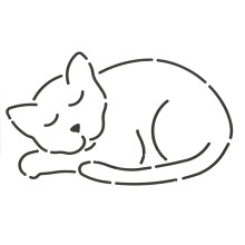 Quilting Creations Catnapper Quilt Stencil 5 x 3