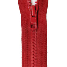 YKK Vislon 1-Way Διαχωριζόμενος Φερμουάρ, 28", Κόκκινο Μήλο