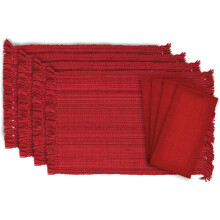 DII Variegated Tabletop Collection Esszimmerset Tango Red 8-teilig