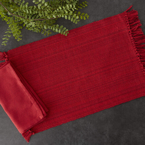 DII Variegated Tabletop Collection Esszimmerset Tango Red 8-teilig 2