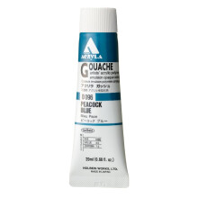 Holbein Acryla Gouache Artists Acrylic Polymer Emulsion  20ml Peacock Blue (D096)