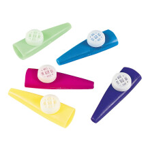 Plastov Kazoos pro deti (hromadn balen po 72) Zbavn drky pro koln vecrky a prty