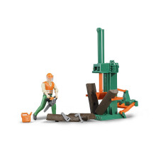Bruder Toys Bworld Logging Set with Man