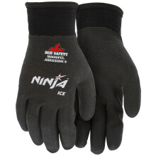 Memphis Glove 2X Black Ninja ICE FC 7 Gauge Akryyli Terry Vuorattu Yleiskyttiset Kylmn Sn Ksineet Neulotulla Ranneella 15 Gauge Nylon Kuori ja