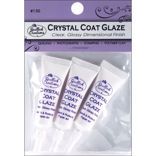 Quilled Creations Crystal Clear Coat Glaze για Χειροτεχνίες, 3 Ανά Πακέτο