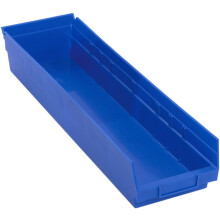 Quantum Storage Systems QSB106BL 8-Pack 4" Κρεμαστά Δοχεία Αποθήκευσης, 23-5/8" x 6-5/8" x 4", Μπλε